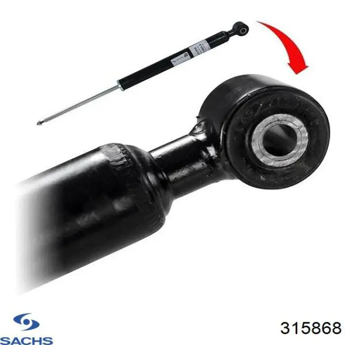 315868 Sachs Амортизаторы задние