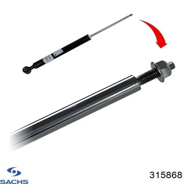 Задний амортизатор Sachs 315868