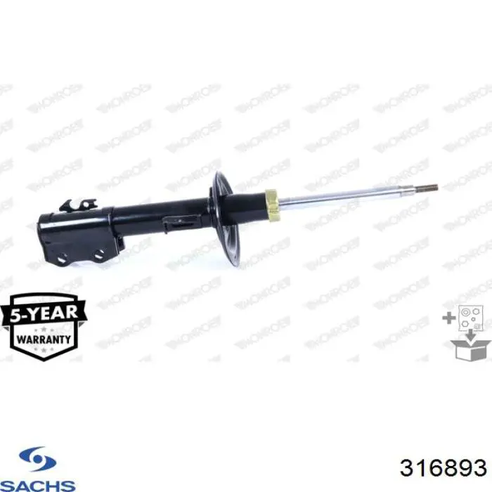 Купить 316893 Sachs Амортизатор подвески передний левый