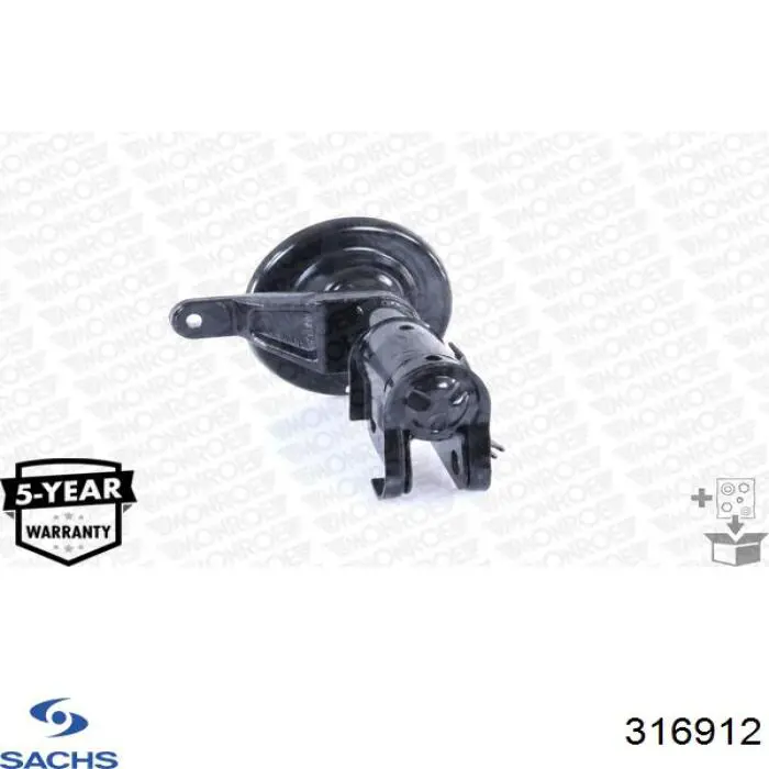 Купить 316912 Sachs Амортизатор подвески передний левый