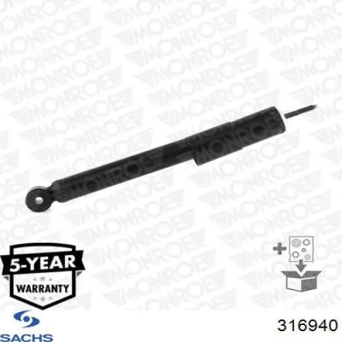 Amortiguador delantero 316940 Sachs