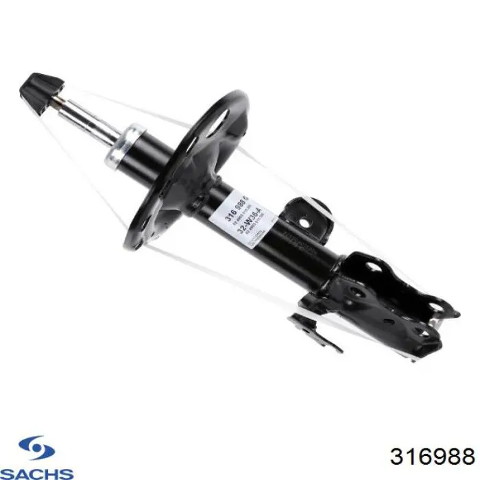 316988 Sachs Амортизатор передней подвески правый