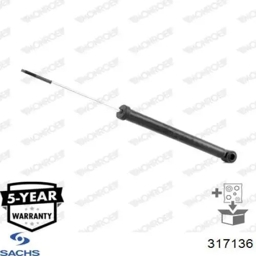 Стойка амортизатора задняя Sachs 317136 цена, от 49.34 USD