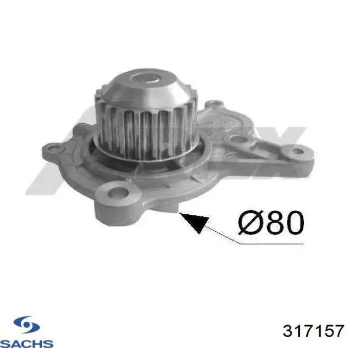 Купить 317157 Sachs Амортизатор подвески передний левый