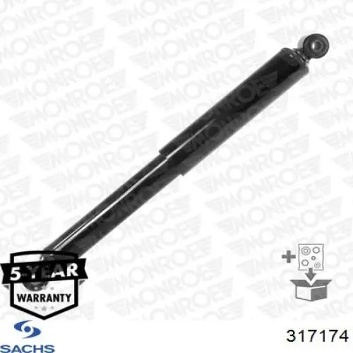 317174 Sachs Амортизаторы задние