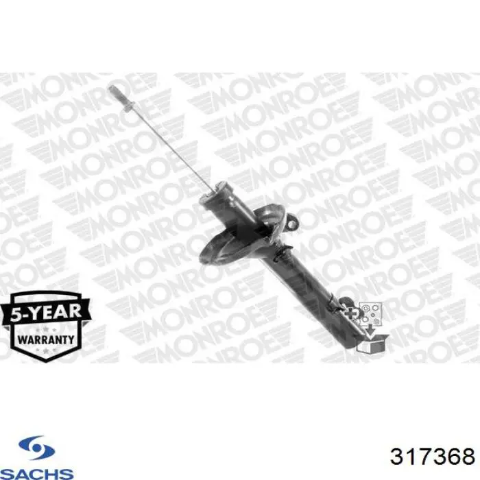 Стойка амортизатора передняя Sachs 317368 цена, от 45.56 USD
