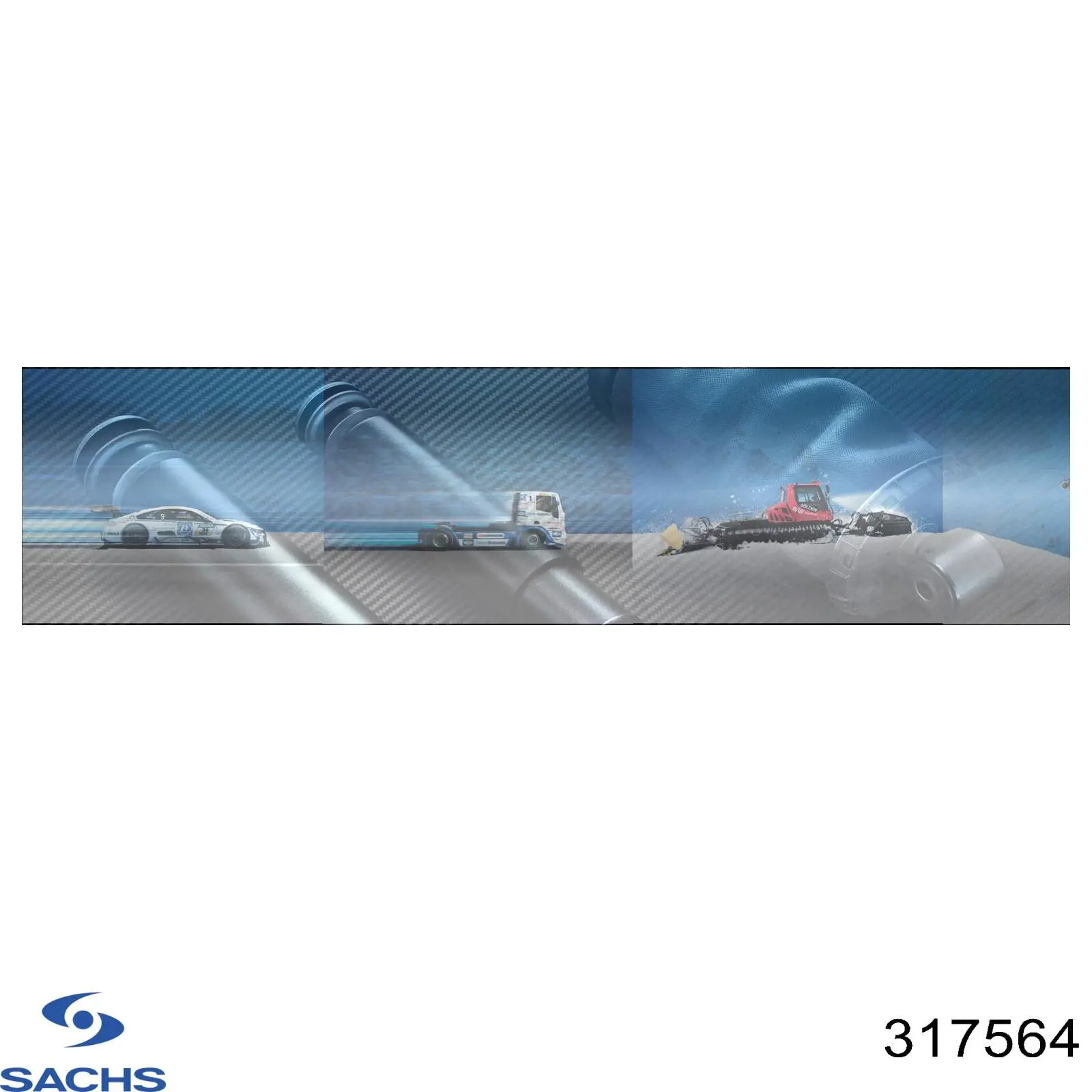 Купить 317564 Sachs Амортизатор подвески передний правый