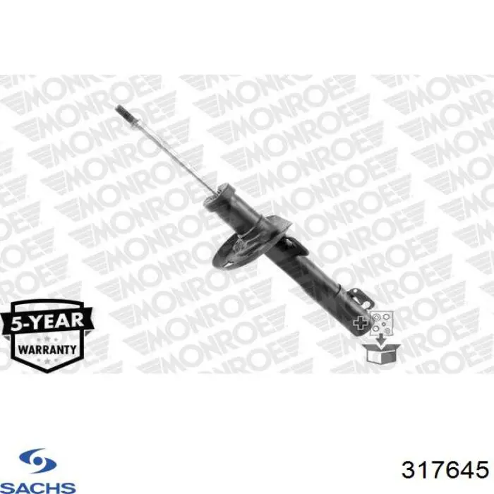 Амортизатор передний 317645 Sachs