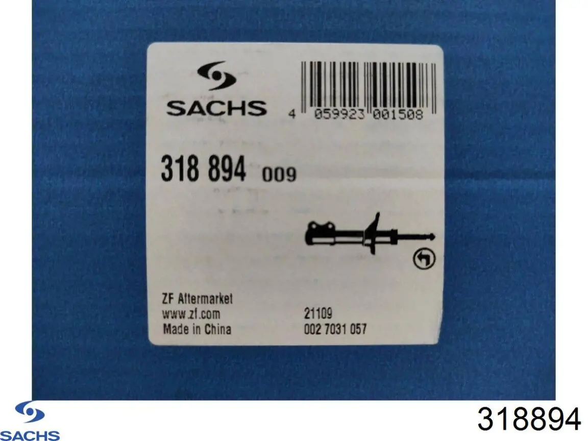 Амортизатор передней подвески левой Sachs 318894 цена, от 46.60 USD