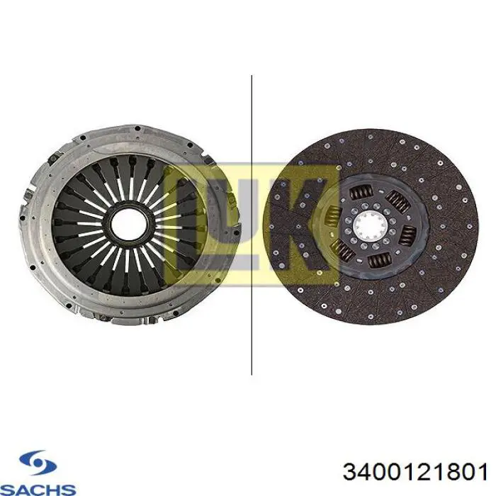 3400121801 Sachs kit de embraiagem (3 peças)