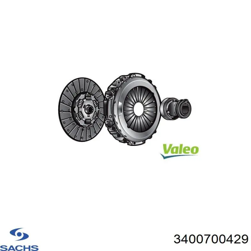 Купить 9141 VALEO Комплект сцепления (диск, корзина, подшипник)