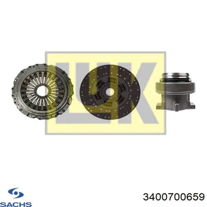 Комплект сцепления (3 части) Sachs 3400700659 цена, от 1034.13 USD