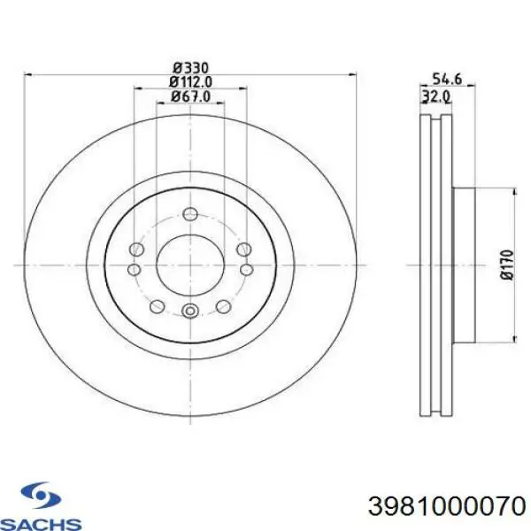 3981000070 Sachs Рабочий цилиндр