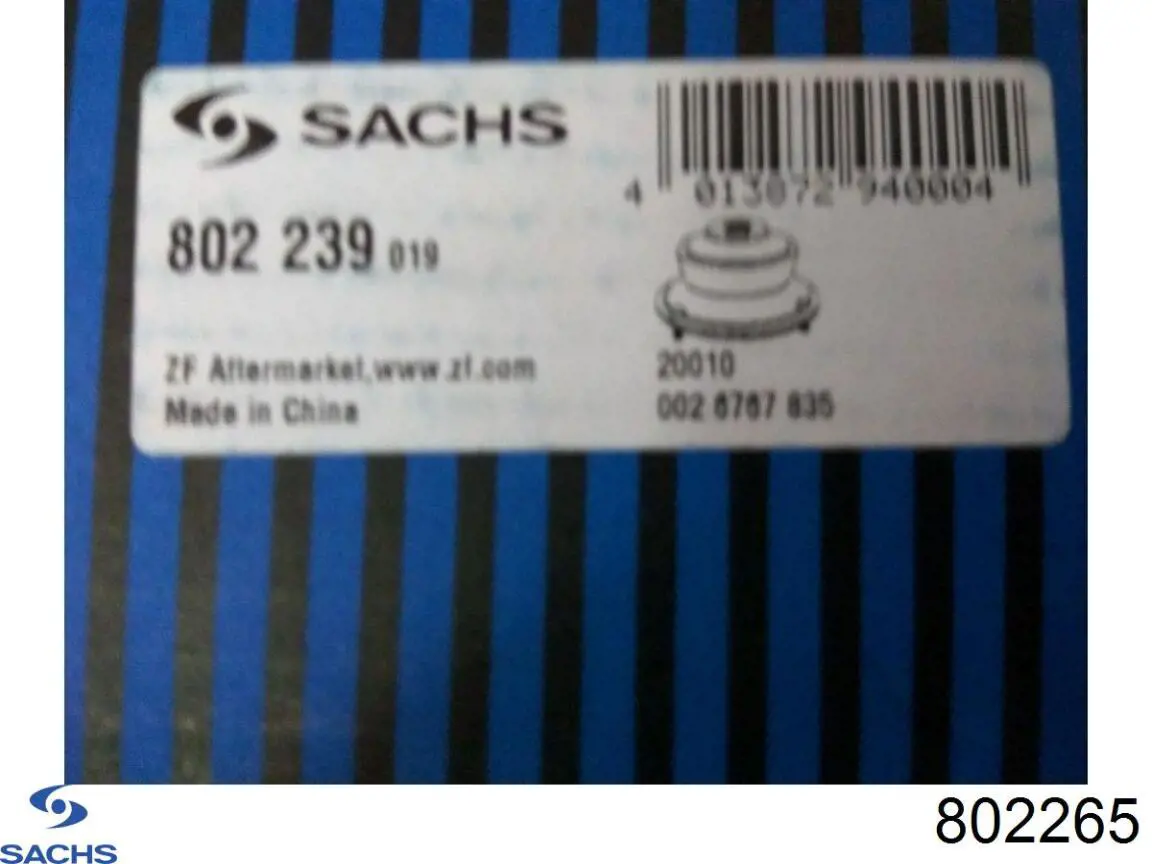 Опора переднего амортизатора 802265 Sachs