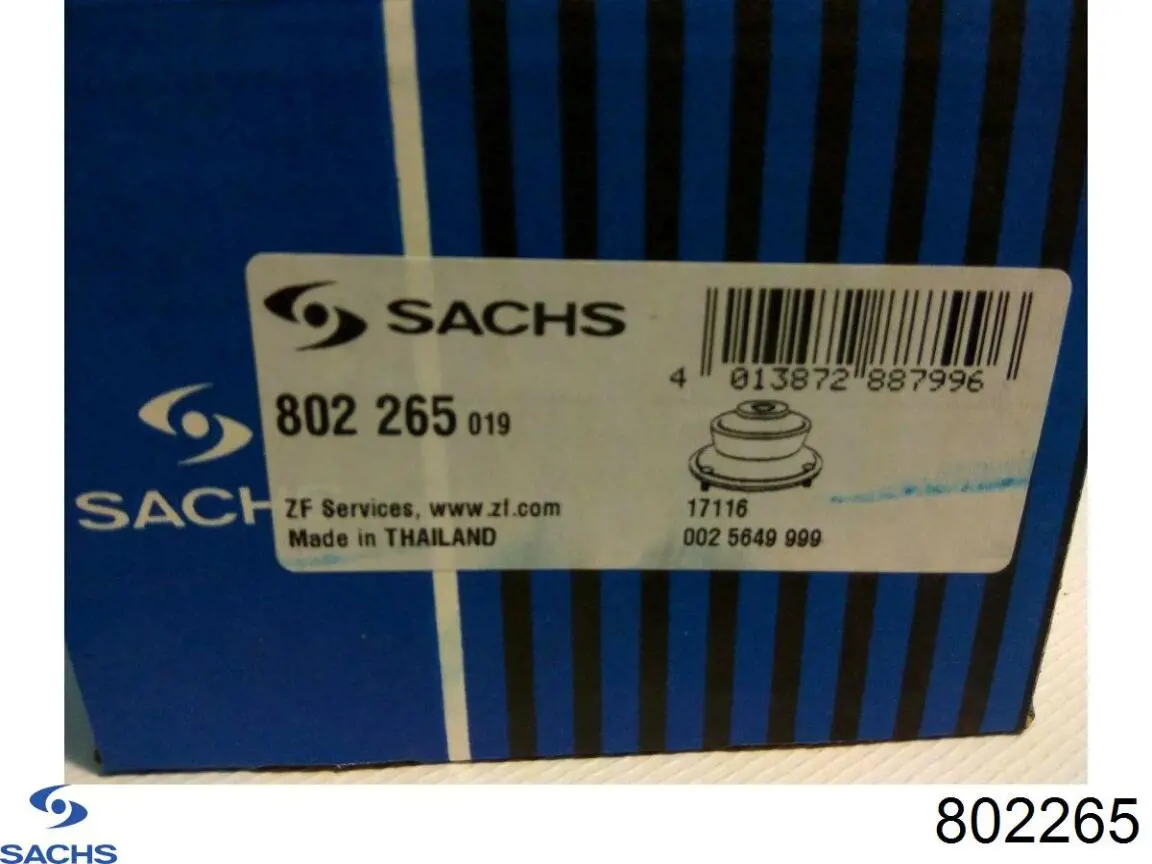 Опора стойки амортизатора переднего Sachs 802265 цена, от 11.29 USD