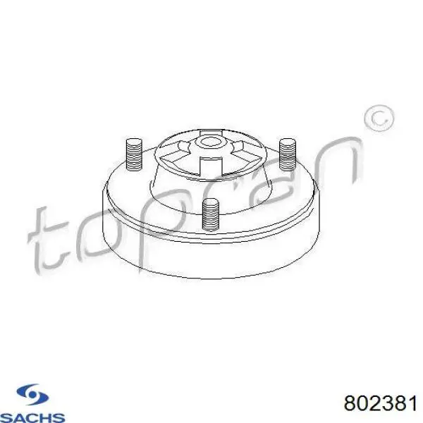Опора амортизатора заднего 802381 Sachs