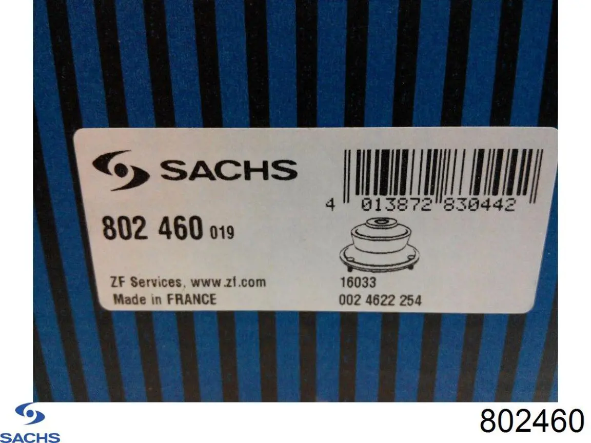 Опора стойки амортизатора переднего Sachs 802460 цена, от 22.34 USD