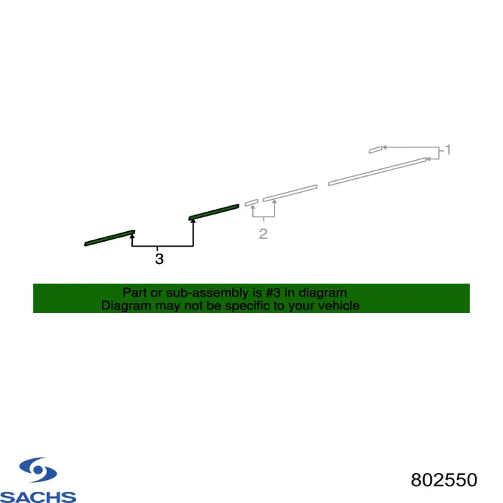 Опора переднего амортизатора 802550 Sachs