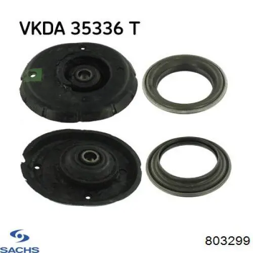 Опора стойки амортизатора переднего Sachs 803299 цена, от 12.84 USD