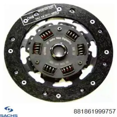 Диск сцепления 881861999757 Sachs