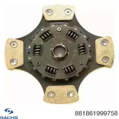 Диск сцепления 881861999758 Sachs