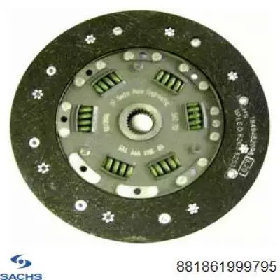 881861999795 Sachs Диск сцепления ведомый