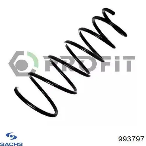 Пружина амортизатора передняя Sachs 993797 цена, от 53.18 USD