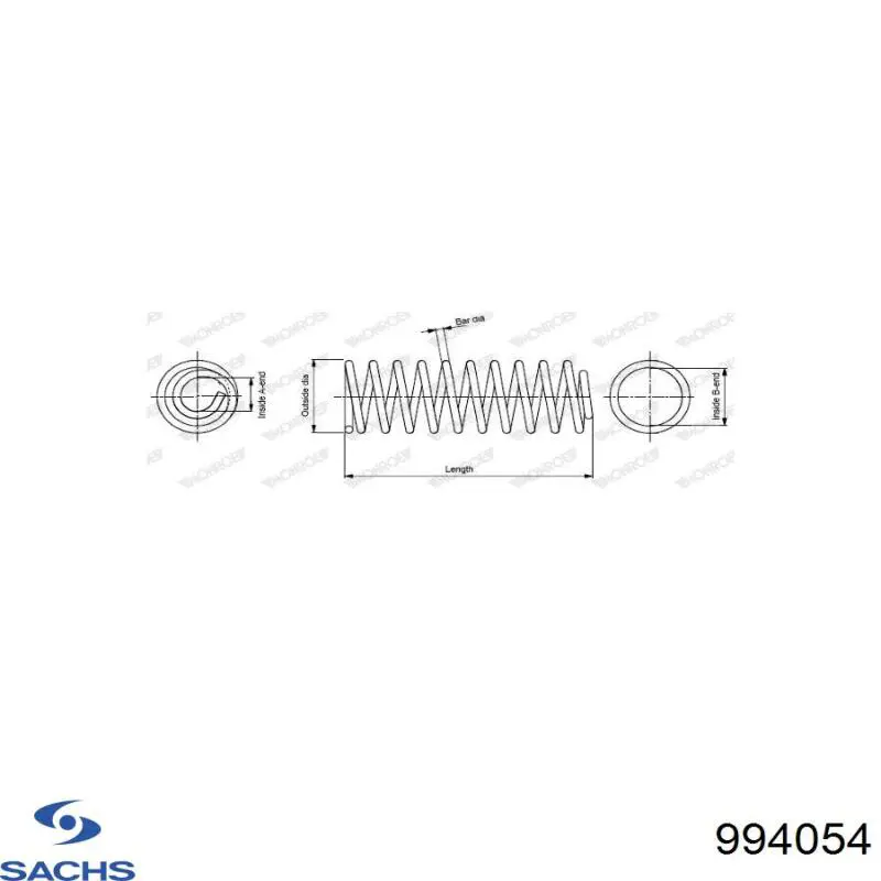 Задняя пружина 994054 Sachs