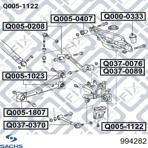 Пружина амортизатора Sachs 994282 цена, от 41.01 USD