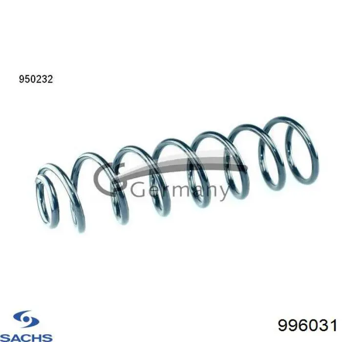 Пружина задняя Sachs 996031