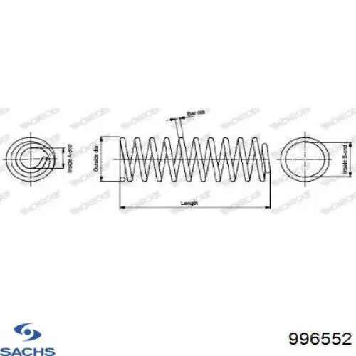 Купить 996552 Sachs Пружина подвески