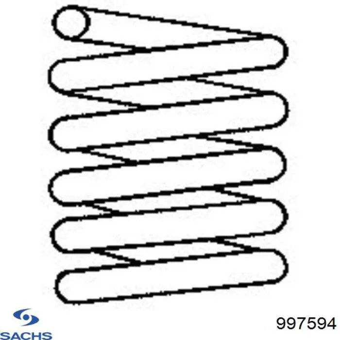 997 594 Sachs пружина передняя