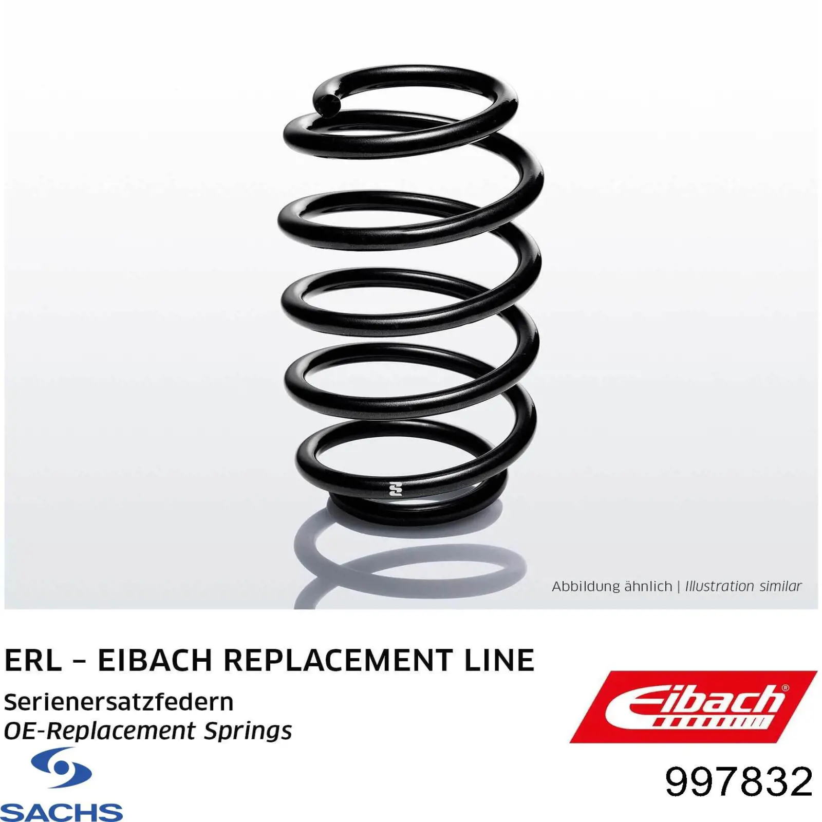 Пружина амортизатора передняя Sachs 997832 цена, от 27.98 USD