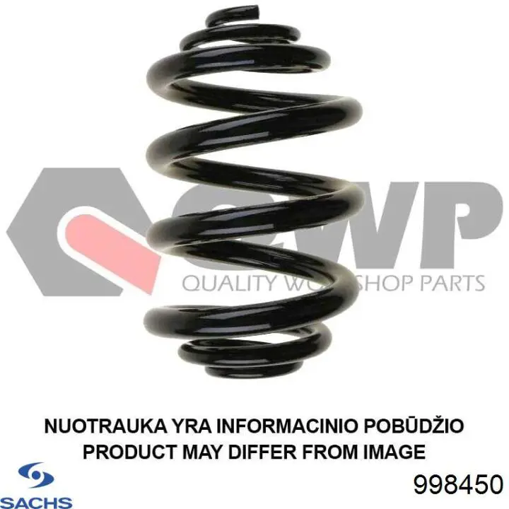 Пружина амортизатора передняя Sachs 998450 цена, от 29.84 USD