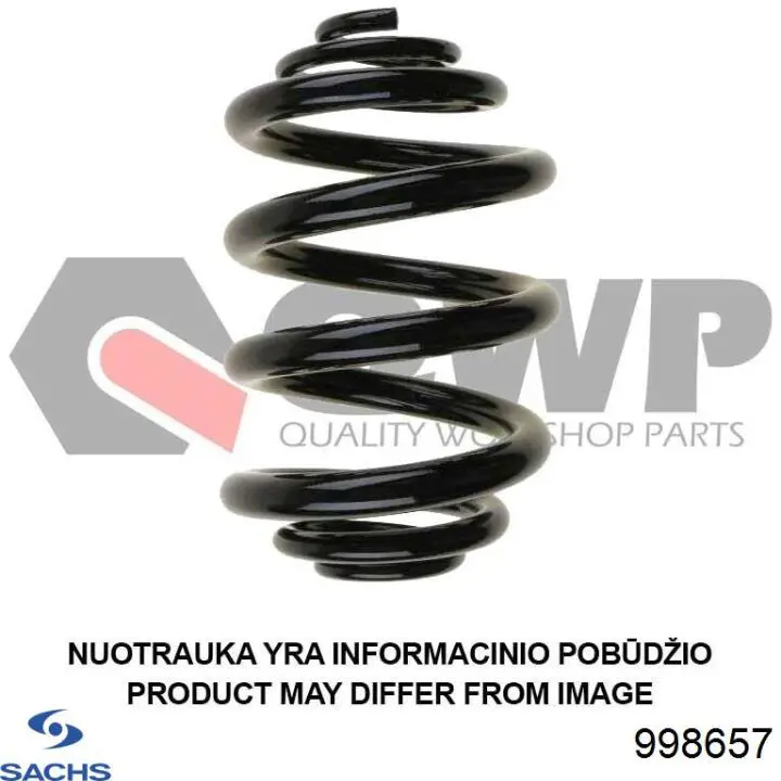 Пружина амортизатора передняя Sachs 998657 цена, от 42.26 USD