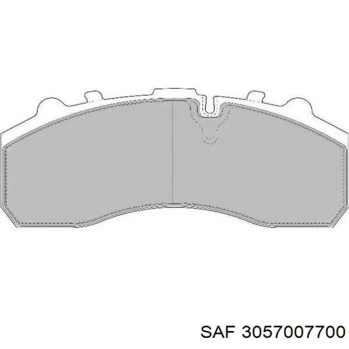 Задние тормозные колодки 3057007700 SAF