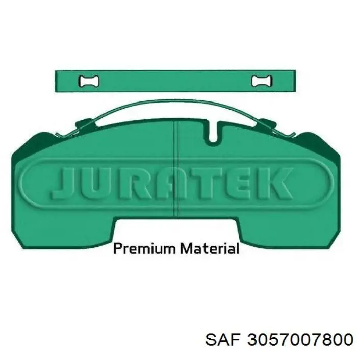 Купить 3057007800 SAF Колодки тормозные