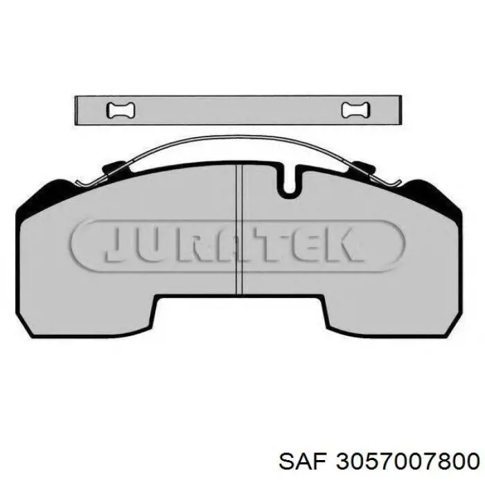 3057007800 SAF Колодки передние