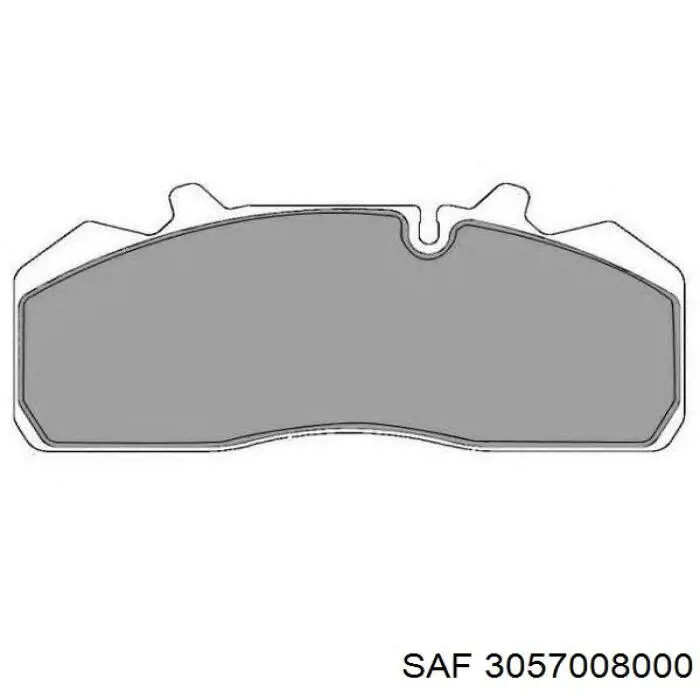 Передние тормозные колодки 3057008000 SAF