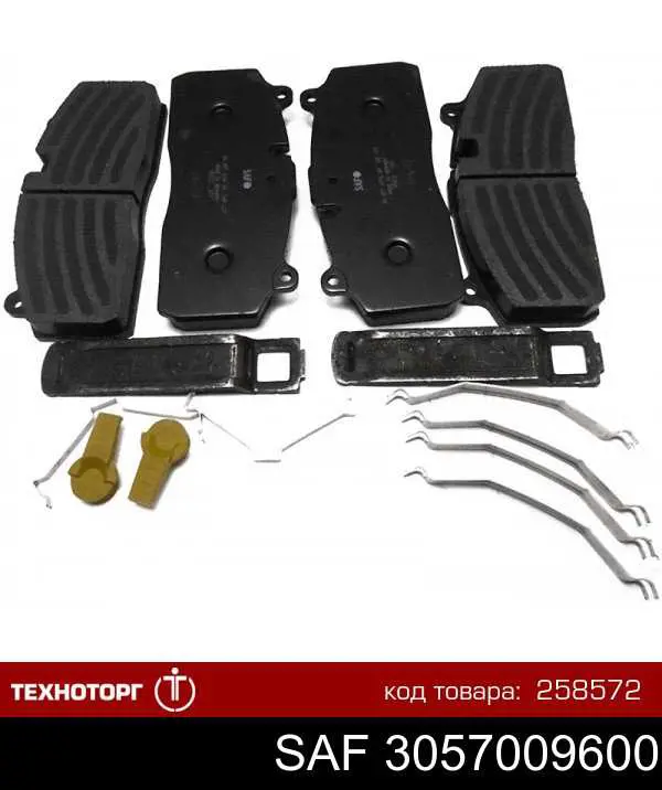 Передние тормозные колодки 03057009601 SAF