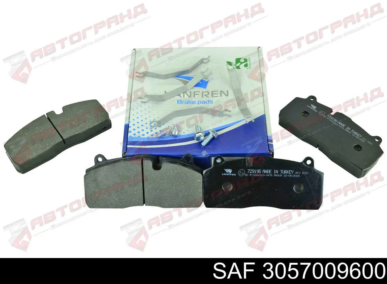 Тормозные колодки SAF 03057009601