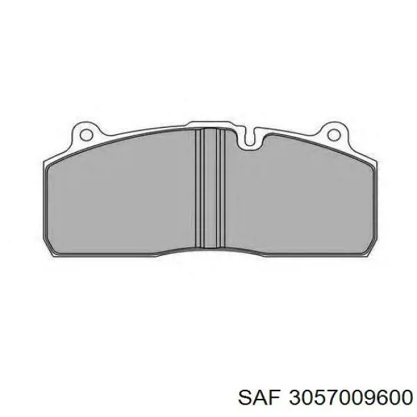 Купить 3057009600 SAF Колодки тормозные