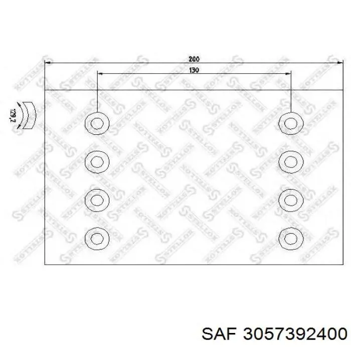 Накладка тормозная задняя (TRUCK) 3057392400 SAF