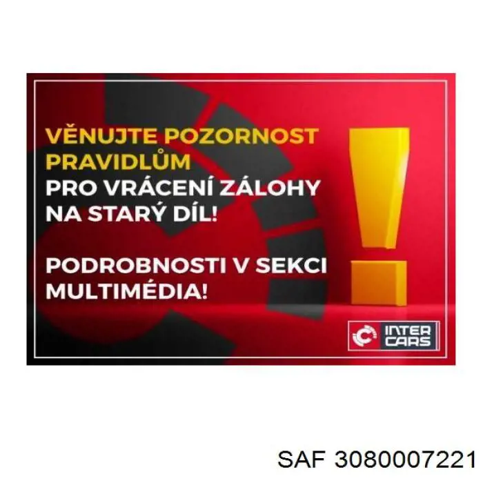  SAF 3080007221 цена, от 122.88 USD