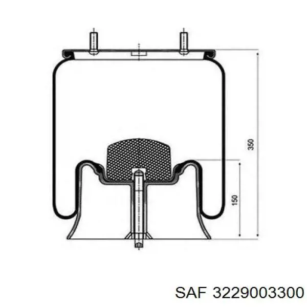 Рессора пневматической подвески SAF 3229003300 цена, от 84.37 USD