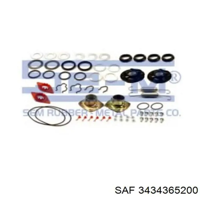 Ремкомплект тормозного вала (трещетки) SAF 3434365200