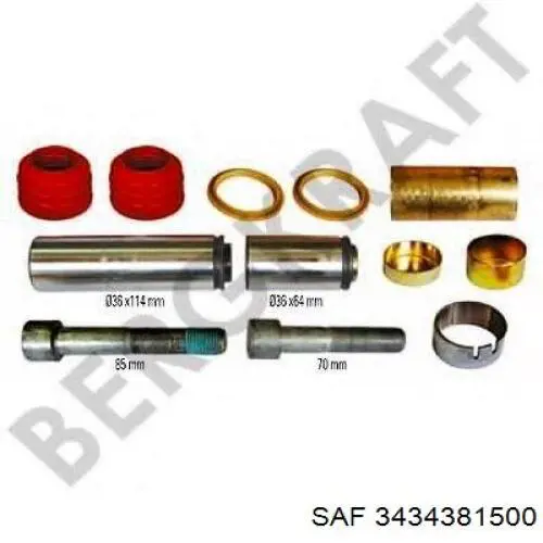 3434381500 SAF Ремкомплект заднего тормозного суппорта