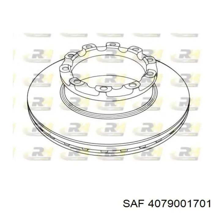 Купить 4079001701 SAF Диск тормозной задний