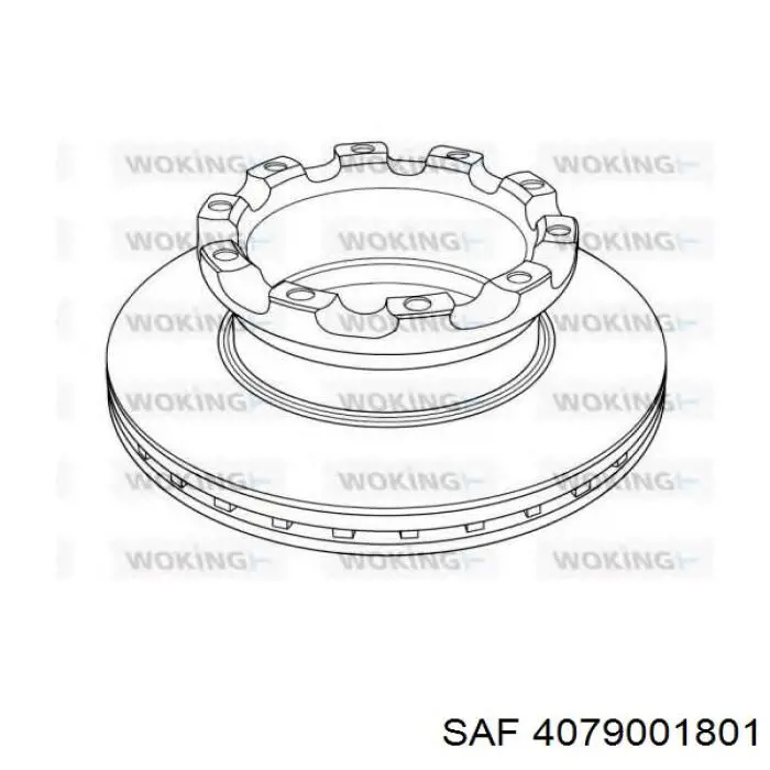Тормозные диски 4079001801 SAF