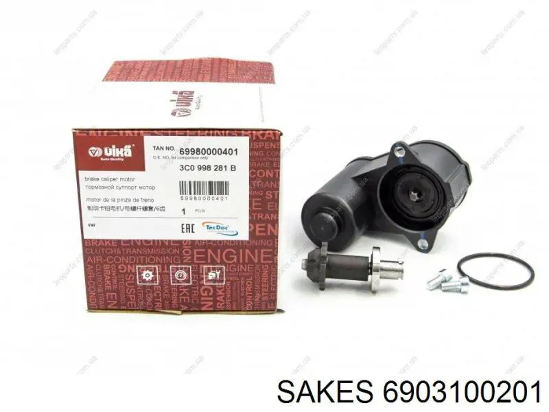 Мотор привода тормозного суппорта заднего Sakes 6903100201 цена, от 38.20 USD